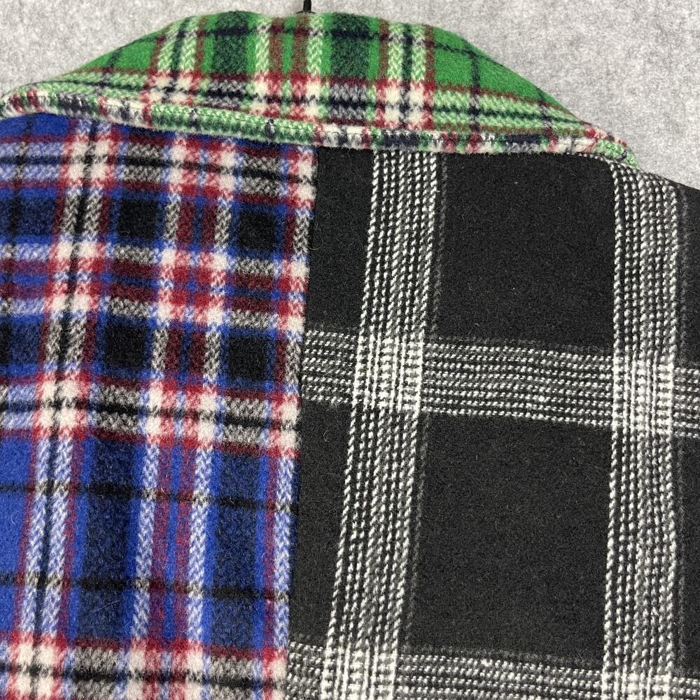 Dolls Kill Current Mood Academy Punk Plaid Jacket Coat Womens Medium Wool Blend - Picture 13 of 15